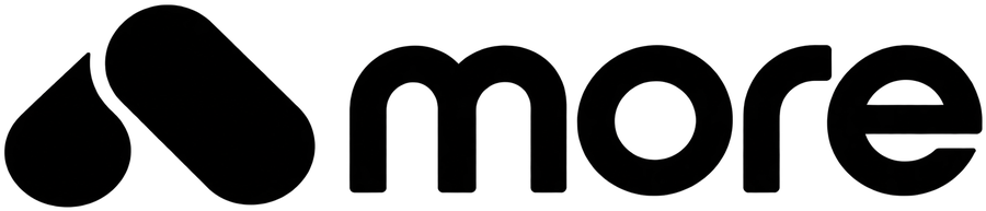 MORE logo, black